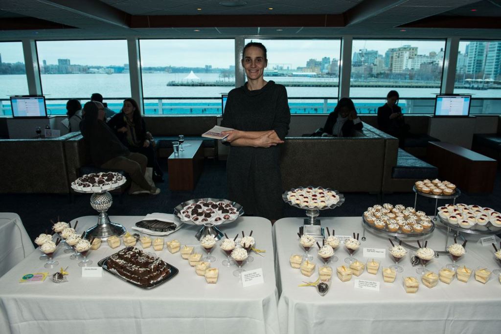Here is Sabine and her delicious deserts at a Wedding Academy Event.  Photo by Jason Gardner Photography.