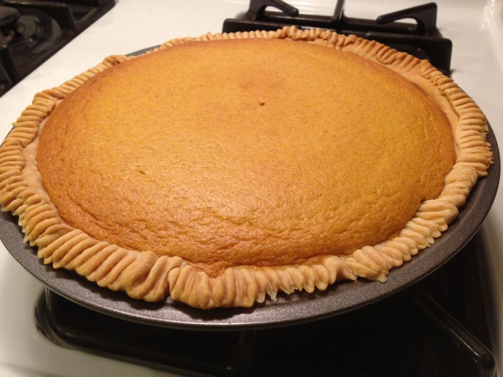 Squash Pie 1 can One-Pie Squash or 2 cups strained squash (well strained) 1 cup sugar 2 eggs 1 ¼ cups milk or 1 12-ounce can of evaporated milk ½ teaspoon salt ¼ teaspoon mace or nutmeg ¾ teaspoon cinnamon Mix sugar, salt and spices. Blend well into squash. Beat 2 eggs separately, add milk stir well and then blend into squash mixture. Pour mixture into a 9-inch pie plate lined with crust. Pre-heat oven for 425 degrees and bake for 10 minutes to set pie crust. Then finish baking at 325 degrees for an additional 35 minutes or until knife comes out clean. Serve with fresh whipped cream.