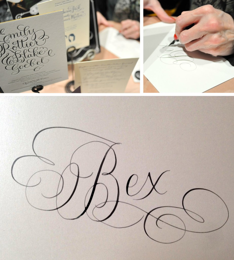 Your invitation on the outside should look just as good on the inside and that comes with a beautifully written address.  Debi Geinhart of The Blooming Quill has a beautiful talent with her calligraphy.  Visit her website here.