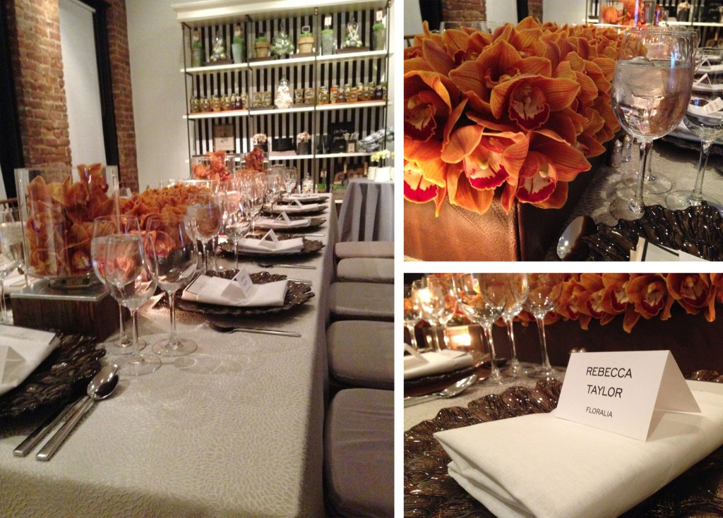 Beautiful linen, table ware and flowers make any dinner special...