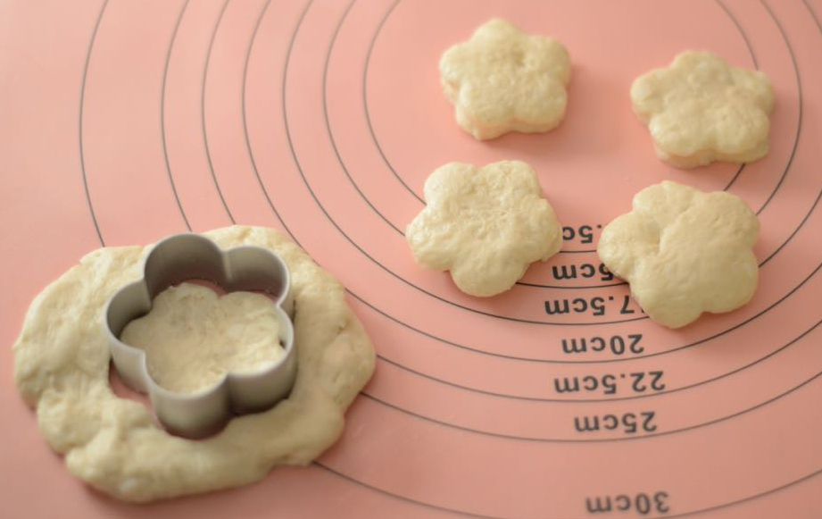 Pat out dough and cut with your favorite cutter.